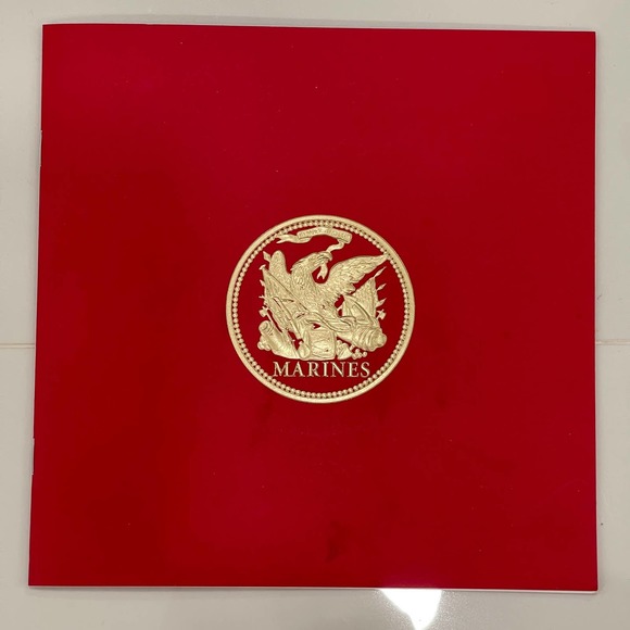 Marines Gift Marine Corp Gilded Booklet 2009 CD Military Service Semper Fidelis - Picture 4 of 7